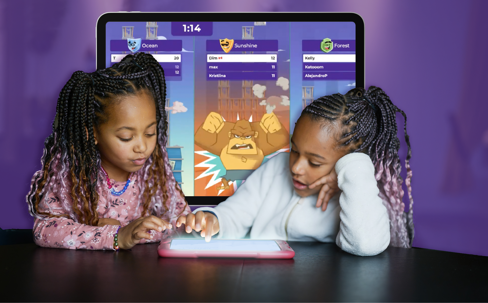 Children playing Tallest Tower